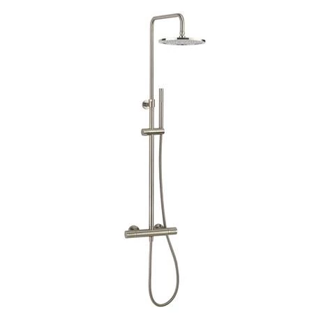 Crosswater Central Brushed Stainless Steel Height Adjustable Thermostatic Shower 4 Crosswater Central Brushed Stainless Steel Height Adjustable Thermostatic Shower - Image 2