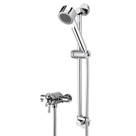 Bristan Rio Thermostatic Surface Mounted Shower Valve + Adjustable Riser 3 Bristan Rio Thermostatic Surface Mounted Shower Valve + Adjustable Riser