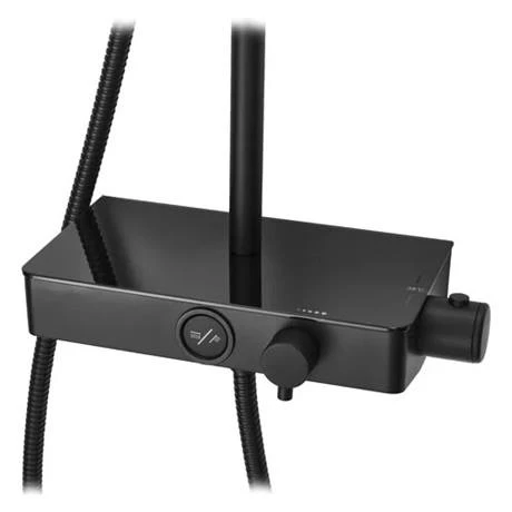 Triton Push Button Thermostatic Shower Mixer - Matte Black - PBDIVBLK 4 Triton Push Button Thermostatic Shower Mixer - Matte Black - PBDIVBLK - Image 2