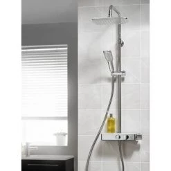 Triton Push Button Thermostatic Shower Mixer - Chrome - PBDIVCHR 11 Triton Push Button Thermostatic Shower Mixer - Chrome - PBDIVCHR -Shower Sets Shop SFXPBDIVCHR D4 460