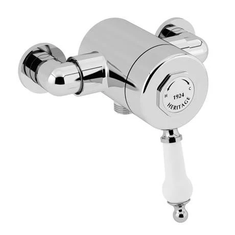 Heritage Glastonbury Exposed Shower with Premium Flexible Riser Kit - Chrome - SGSIN05 4 Heritage Glastonbury Exposed Shower with Premium Flexible Riser Kit - Chrome - SGSIN05 - Image 2