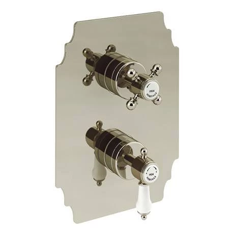 Heritage Glastonbury Recessed Shower with Premium Fixed Head Kit - Vintage Gold - SGDUAL02 4 Heritage Glastonbury Recessed Shower with Premium Fixed Head Kit - Vintage Gold - SGDUAL02 - Image 2