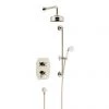 Heritage Glastonbury Recessed Shower with Premium Fixed Head & Flexible Riser Kit - Vintage Gold - SGDUAL04 -Shower Sets Shop SGDUAL04 P