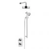 Heritage Gracechurch Recessed Shower with Deluxe Fixed Head and Flexible Riser Kit - Chrome - SGRDDUAL03 -Shower Sets Shop SGRDDUAL03 P