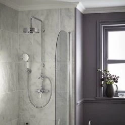 Heritage Gracechurch Exposed Shower with Deluxe Fixed Riser Kit & Diverter to Handset - Chrome - SGRDDUAL04 13 Heritage Gracechurch Exposed Shower with Deluxe Fixed Riser Kit & Diverter to Handset - Chrome - SGRDDUAL04 -Shower Sets Shop SGRDDUAL04 D5 460