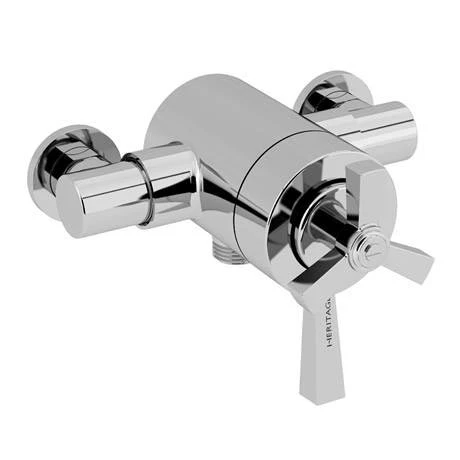 Heritage Gracechurch Exposed Shower with Deluxe Flexible Riser Kit - Chrome - SGRDDUAL05 4 Heritage Gracechurch Exposed Shower with Deluxe Flexible Riser Kit - Chrome - SGRDDUAL05 - Image 2