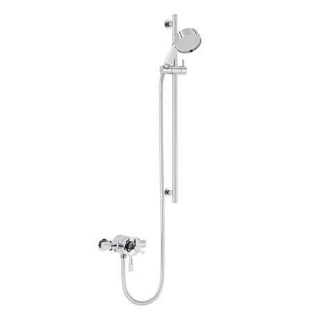 Heritage Gracechurch Exposed Shower with Deluxe Flexible Riser Kit - Chrome - SGRDDUAL05 3 Heritage Gracechurch Exposed Shower with Deluxe Flexible Riser Kit - Chrome - SGRDDUAL05