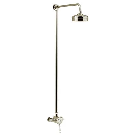 Heritage Glastonbury Exposed Shower with Premium Fixed Riser Kit - Vintage Gold - SGSIN04 3 Heritage Glastonbury Exposed Shower with Premium Fixed Riser Kit - Vintage Gold - SGSIN04