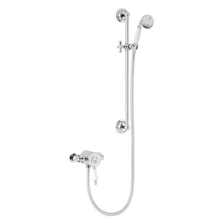 Heritage Glastonbury Exposed Shower with Premium Flexible Riser Kit - Chrome - SGSIN05 3 Heritage Glastonbury Exposed Shower with Premium Flexible Riser Kit - Chrome - SGSIN05