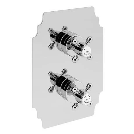 Heritage Hartlebury Recessed Shower with Premium Fixed Head Kit - Chrome - SHDDUAL03 4 Heritage Hartlebury Recessed Shower with Premium Fixed Head Kit - Chrome - SHDDUAL03 - Image 2