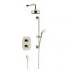 Heritage Hartlebury Recessed Shower with Premium Fixed Head and Flexible Riser Kit - Vintage Gold - SHDDUAL06 2 Heritage Hartlebury Recessed Shower with Premium Fixed Head and Flexible Riser Kit - Vintage Gold - SHDDUAL06 -Shower Sets Shop SHDDUAL06 P1