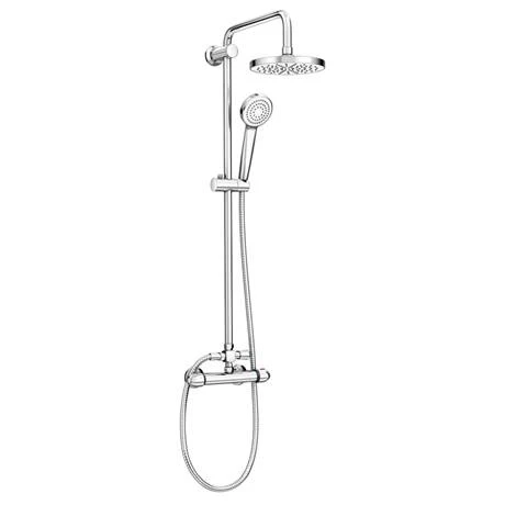 Juno Round Thermostatic Bar Shower Valve + Riser Kit 4 Juno Round Thermostatic Bar Shower Valve + Riser Kit - Image 2
