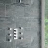 Modern Square Triple Shower Valve, Ceiling Mounted Square Shower Head & 6 Body Jets -Shower Sets Shop SQSP5 np