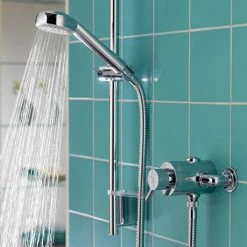 Aqualisa - Siren SL Exposed Thermostatic Shower Valve with Slide Rail Kit - SRN001EA -Shower Sets Shop SRN001EA D4 460