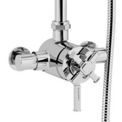 Heritage Somersby Exposed Shower with Deluxe Fixed Riser Kit & Diverter to Handset - Chrome - SSOBDUAL04 9 Heritage Somersby Exposed Shower with Deluxe Fixed Riser Kit & Diverter to Handset - Chrome - SSOBDUAL04 -Shower Sets Shop SSOBDUAL04 D4 460