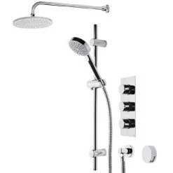Roper Rhodes Event Round Triple Function Shower System with Bath Filler - SVSET22