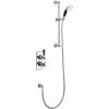 Burlington Trent Black Thermostatic Concealed Single Outlet Shower Valve with Slide Rail, Hose & Handset 2 Burlington Trent Black Thermostatic Concealed Single Outlet Shower Valve with Slide Rail, Hose & Handset -Shower Sets Shop TF1H BLA P