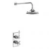 Burlington Trent Thermostatic Concealed Single Outlet Shower Valve with Fixed Head -Shower Sets Shop TF1S V16 P