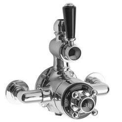 Hudson Reed Topaz Black Exposed Valve inc. Rigid Riser Kit, Diverter, 8" Shower Rose & Handset 9 Hudson Reed Topaz Black Exposed Valve inc. Rigid Riser Kit, Diverter, 8" Shower Rose & Handset -Shower Sets Shop TOPAZBLK SPK1 d3 460