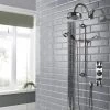 Hudson Reed Topaz Black Triple Concealed Shower with Slide Rail Kit & Fixed Head 1 Hudson Reed Topaz Black Triple Concealed Shower with Slide Rail Kit & Fixed Head -Shower Sets Shop TOPAZBLK SPK2 PN