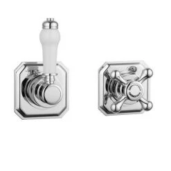 Trafalgar Traditional Concealed Individual Stop Tap + Thermostatic Control Valve with 8" Shower Head 9 Trafalgar Traditional Concealed Individual Stop Tap + Thermostatic Control Valve with 8" Shower Head -Shower Sets Shop TRA ISV PK1 d2 460