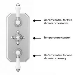 Trafalgar Traditional Shower Package with Fixed Head, Slide Rail Kit + Bath Spout 11 Trafalgar Traditional Shower Package with Fixed Head, Slide Rail Kit + Bath Spout -Shower Sets Shop TRADPK04 n d1 460