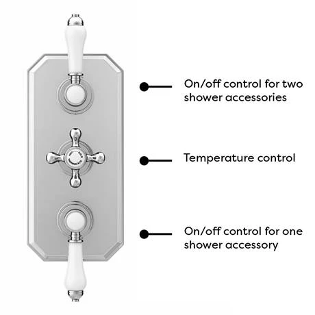 Trafalgar Traditional Shower Package with Fixed Head, Slide Rail Kit + Bath Spout 6 Trafalgar Traditional Shower Package with Fixed Head, Slide Rail Kit + Bath Spout - Image 4