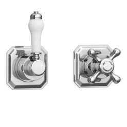Trafalgar Concealed Individual Stop Tap + Thermostatic Control Valve with with Slider Rail Kit -Shower Sets Shop TRAF ISV PK3 d2 460