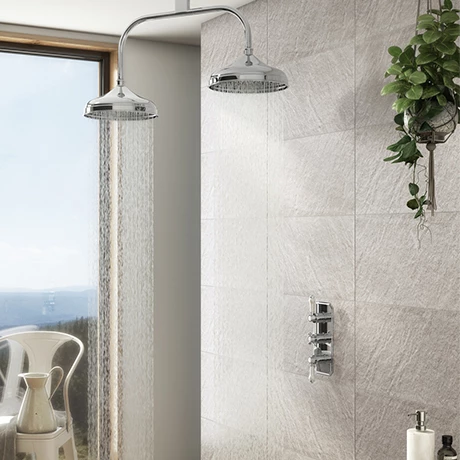Trafalgar Traditional Dual Shower Heads with Concealed Valve 3 Trafalgar Traditional Dual Shower Heads with Concealed Valve