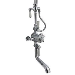 Hudson Reed Topaz Triple Thermostatic Shower Valve with Rigid Riser Kit & Bath Spout - TSVT103 9 Hudson Reed Topaz Triple Thermostatic Shower Valve with Rigid Riser Kit & Bath Spout - TSVT103 -Shower Sets Shop TSVT103 D3 460