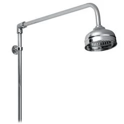 Nuie Traditional Exposed Thermostatic Triple Shower Valve inc. Riser, 4" Rose & Slide Rail Kit -Shower Sets Shop Traditional Exposed Thermostatic Triple Shower Valve TEXSVRKIT d2 375