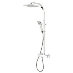 Triton Tees Thermostatic Bar Shower Mixer with Diverter & Kit - Chrome - UNTEBMDIV