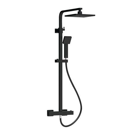 Venice Cubo Matt Black Modern Thermostatic Shower 4 Venice Cubo Matt Black Modern Thermostatic Shower - Image 2