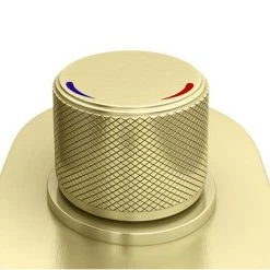 Arezzo Brushed Brass Round Push-Button Shower with 300mm Rainfall Shower Head -Shower Sets Shop VWH6GREWHI d2 460