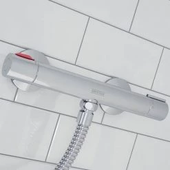 Bristan - Zing Cool Touch Thermostatic Bar Valve with Adjustable Riser Kit - ZI-SHXSMCT-C -Shower Sets Shop ZI SHXSMCT C D3 460